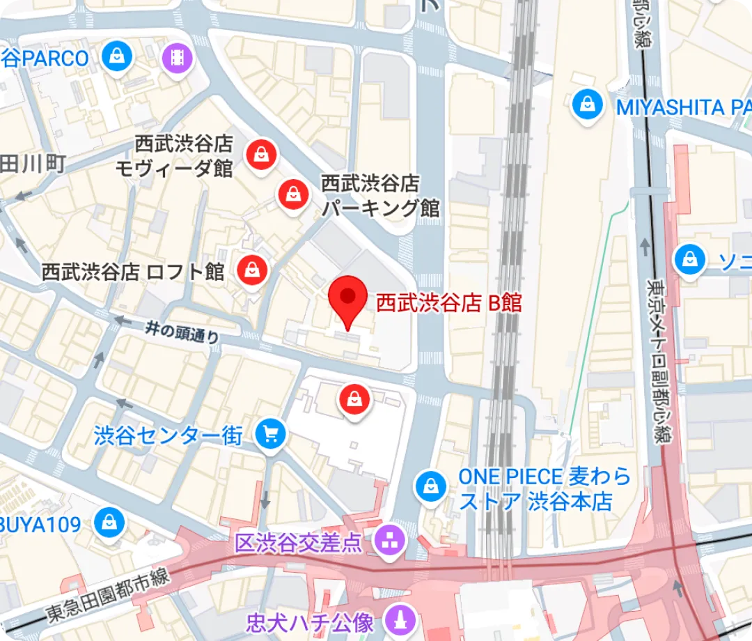 会場マップ（西武渋谷店B館4階イベントスペース）